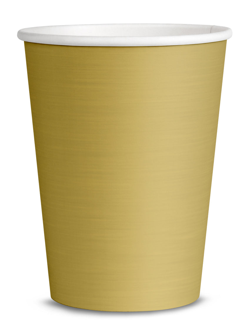 Kit décoration fête doré Premium 8 personnes - Gamme couleur unie