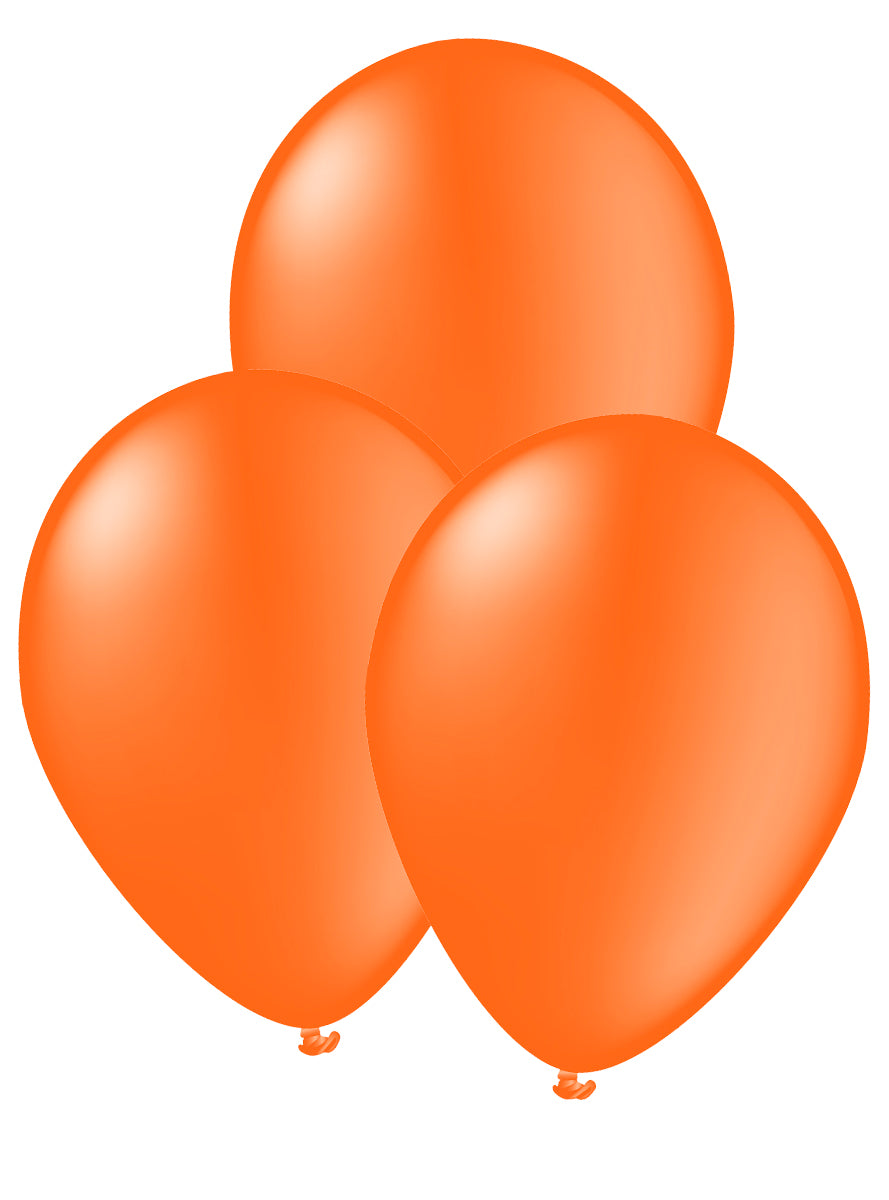 Kit décoration fête orange Premium 8 personnes - Gamme couleur unie