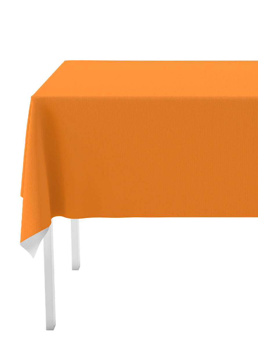 Kit décoration fête orange Premium 8 personnes - Gamme couleur unie