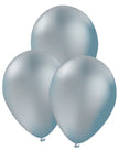 Kit décoration fête argenté Premium 8 personnes - Gamme couleur unie