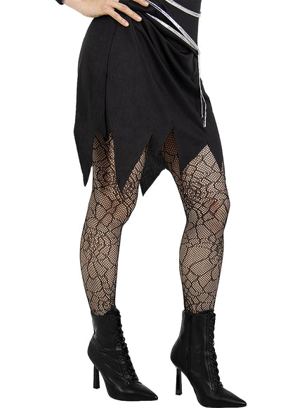 Collants toile d'araignée femme