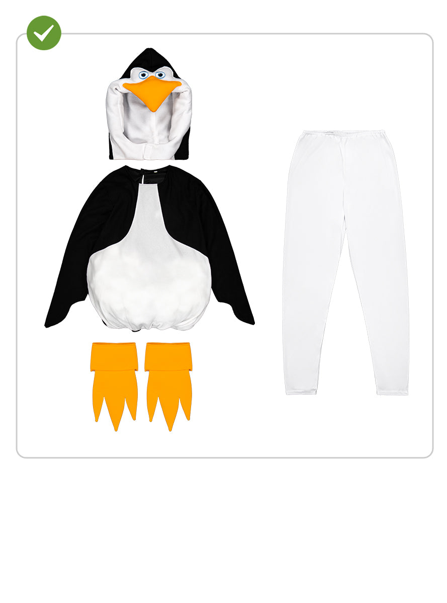 Déguisement Madagascar pingouin adulte