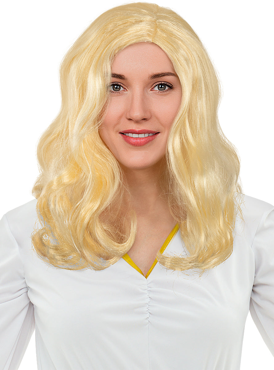 Perruque blondes ondulées
