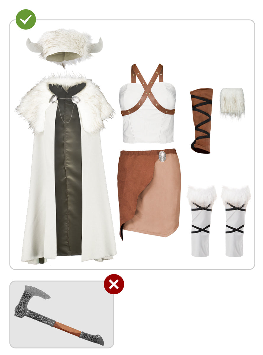 Costume sexy de viking pour femme