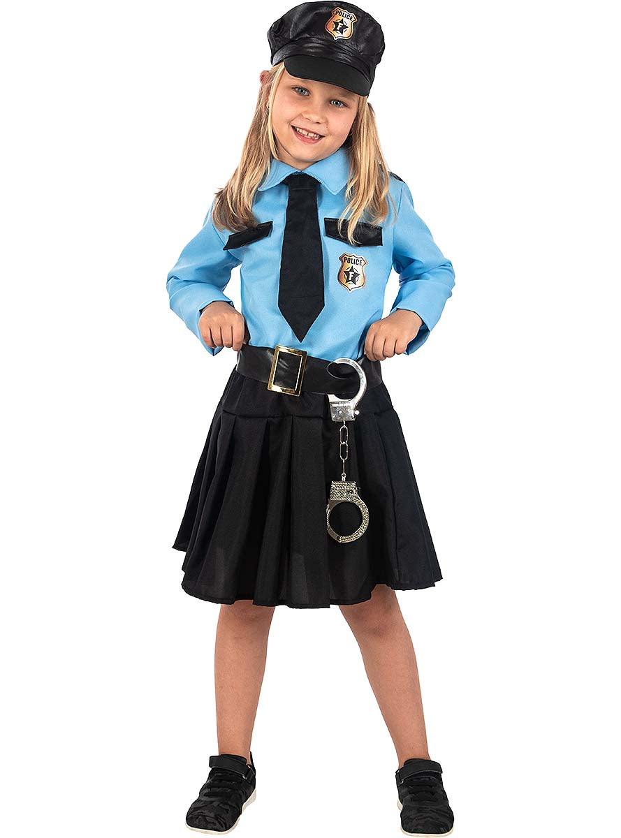 Déguisement policière bleue fille