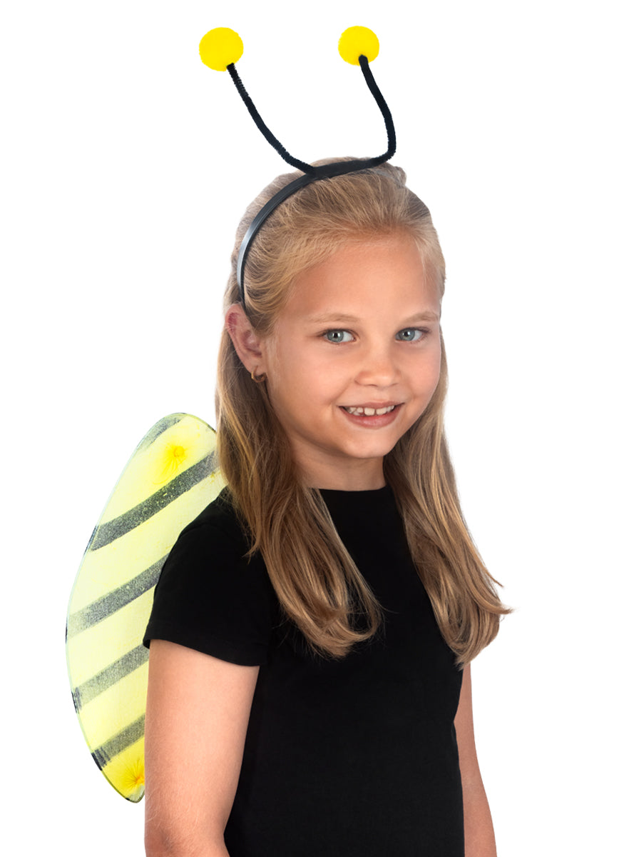 Ailes et serre-tête abeille enfant