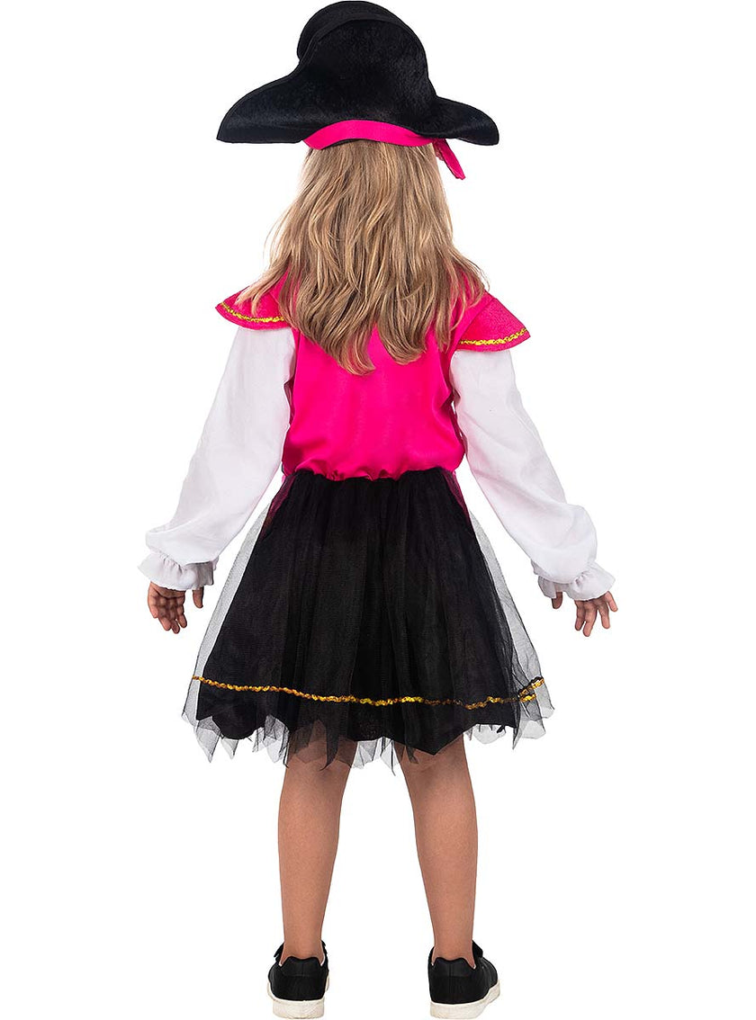 Déguisement pirate rose fille
