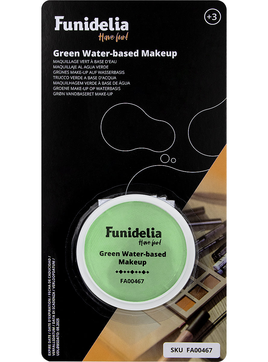 Maquillage à leau vert