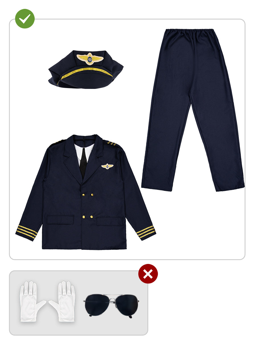 Déguisement pilote d'avion homme