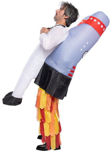 Déguisement fusée gonflable adulte