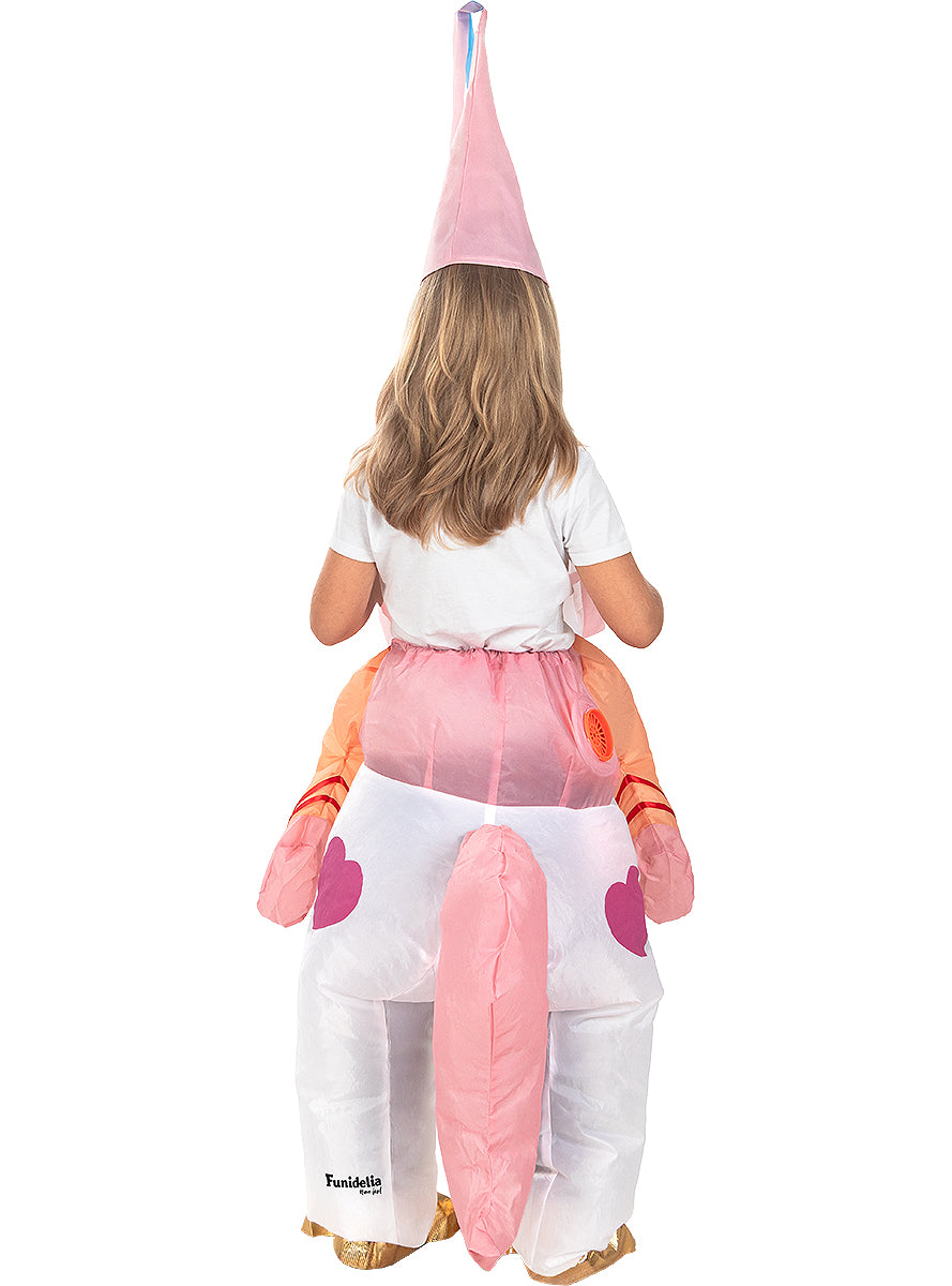 Déguisement porte-moi licorne gonflable enfant