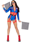 Déguisement pilote de course sexy femme