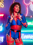 Déguisement pilote de course sexy femme
