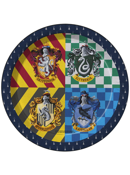 8 assiettes Harry Potter (23cm) - Maisons de Poudlard