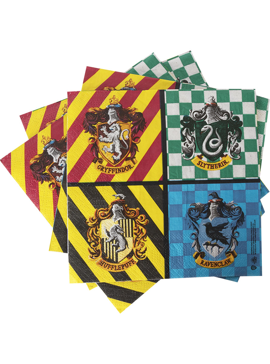 16 serviettes Harry Potter (33x33cm) - Hogwarts Houses