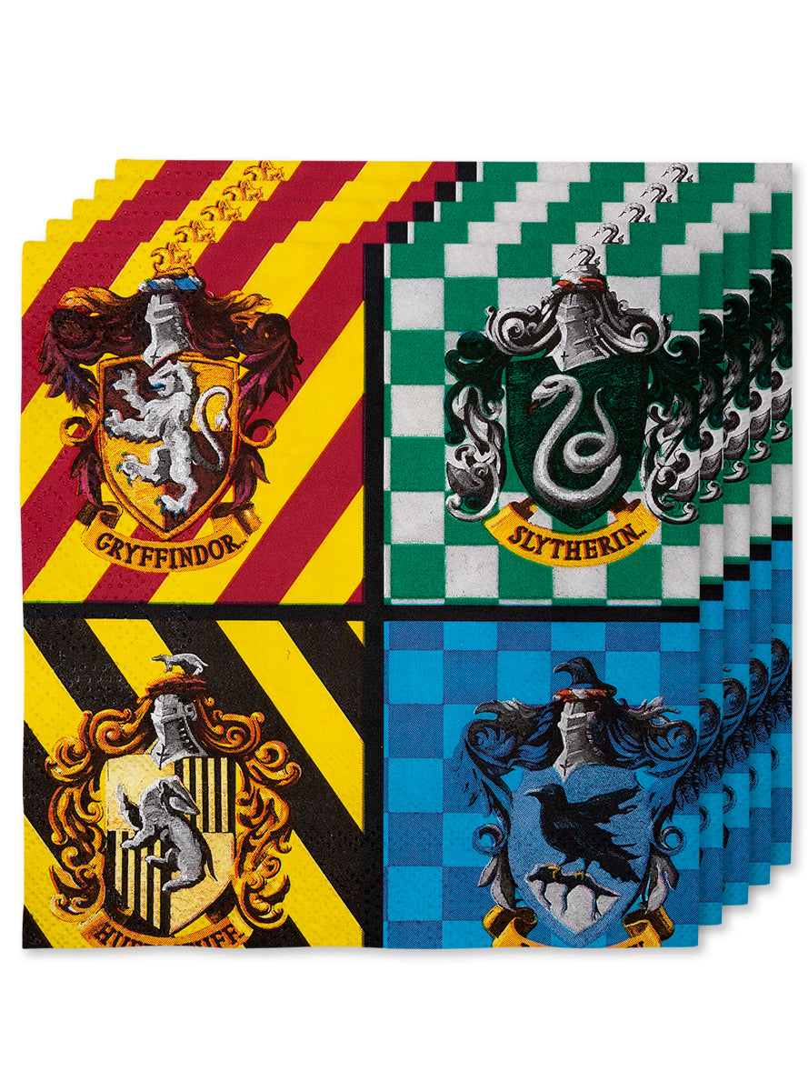 16 serviettes Harry Potter (33x33cm) - Hogwarts Houses