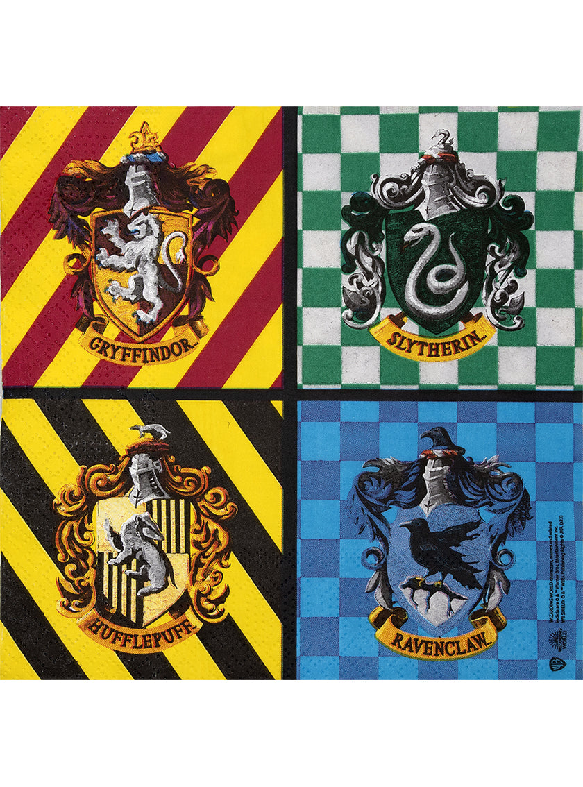 16 serviettes Harry Potter (33x33cm) - Hogwarts Houses