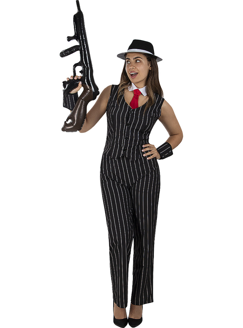 Déguisement gangster mafieuse femme grande taille