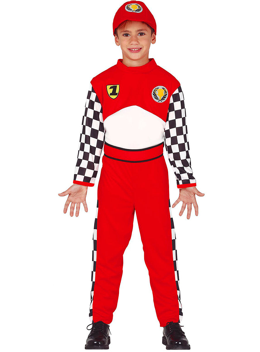 Déguisement pilote de Formule 1 enfant
