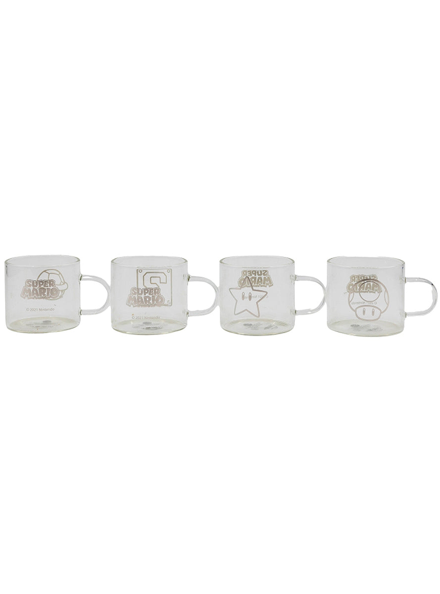 4 mugs Super Mario Bros personnages