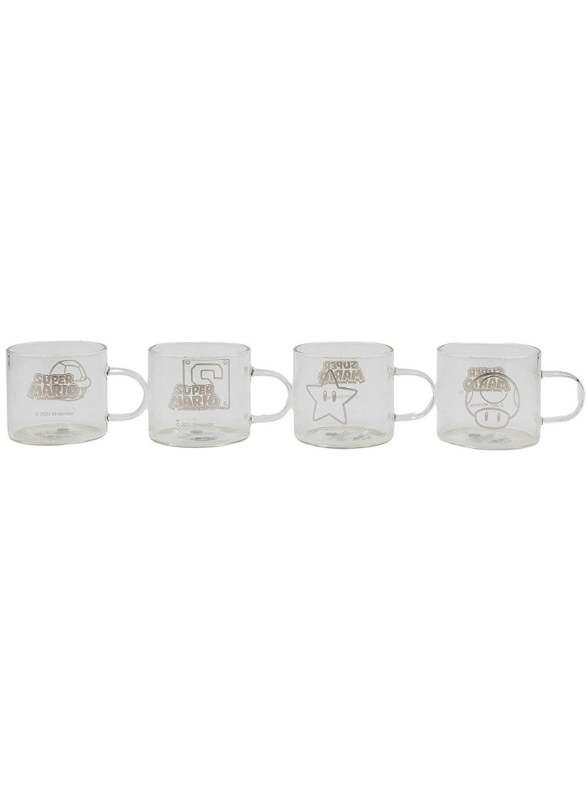 4 mugs Super Mario Bros personnages