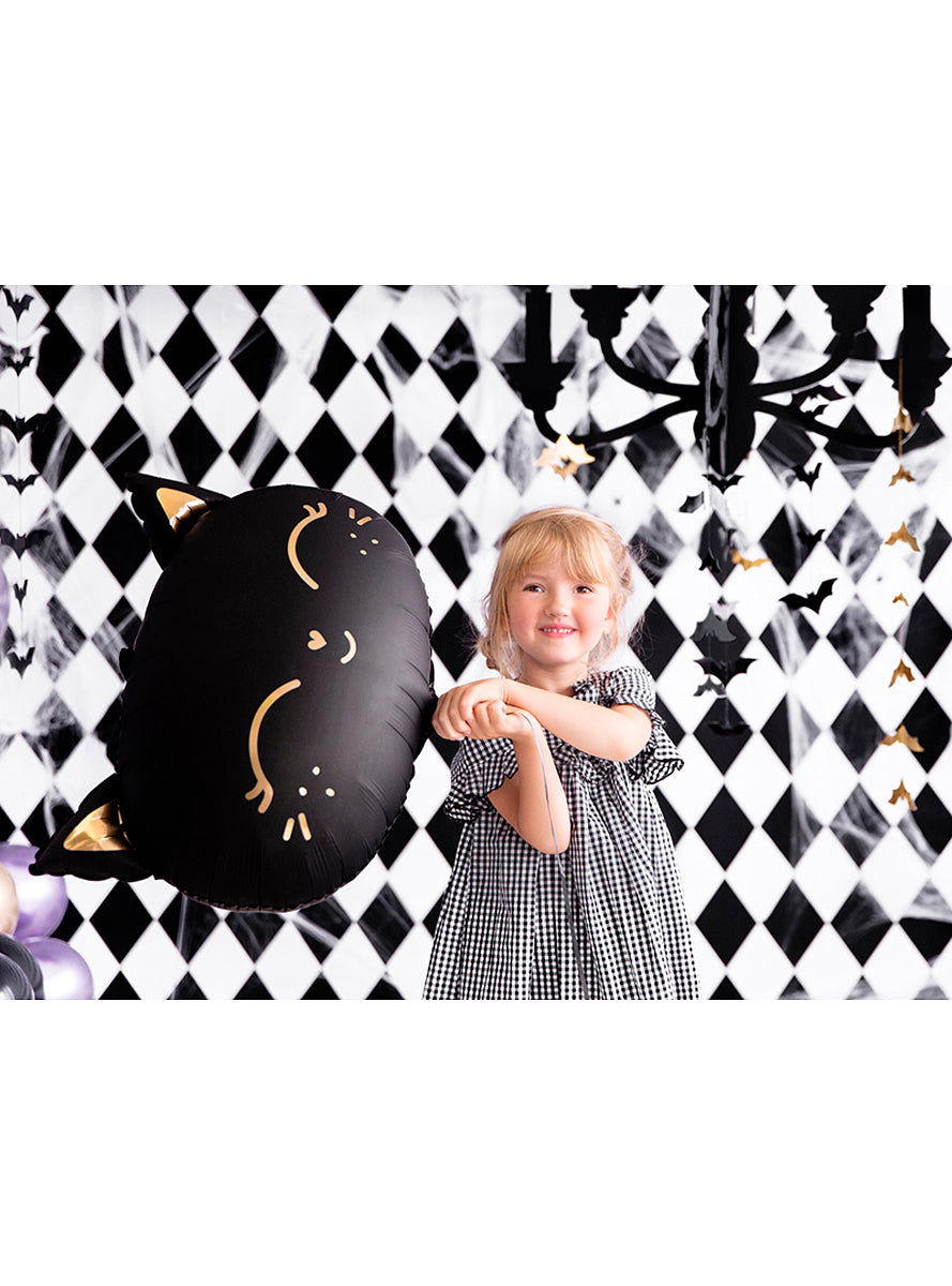 Ballon aluminium chat noir