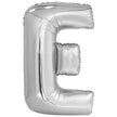 Ballon lettre E argenté (86 cm)