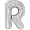 Ballon lettre R argenté (86 cm)