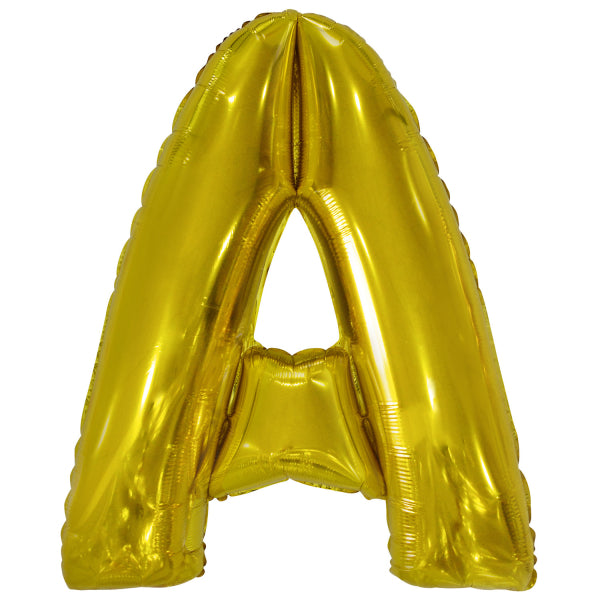 Ballon lettre A doré (86 cm)