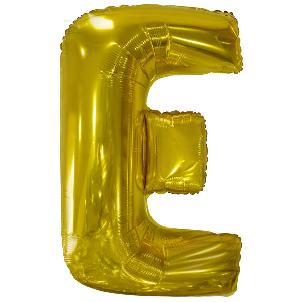 Ballon lettre E doré (86 cm)