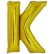 Ballon lettre K doré (86 cm)