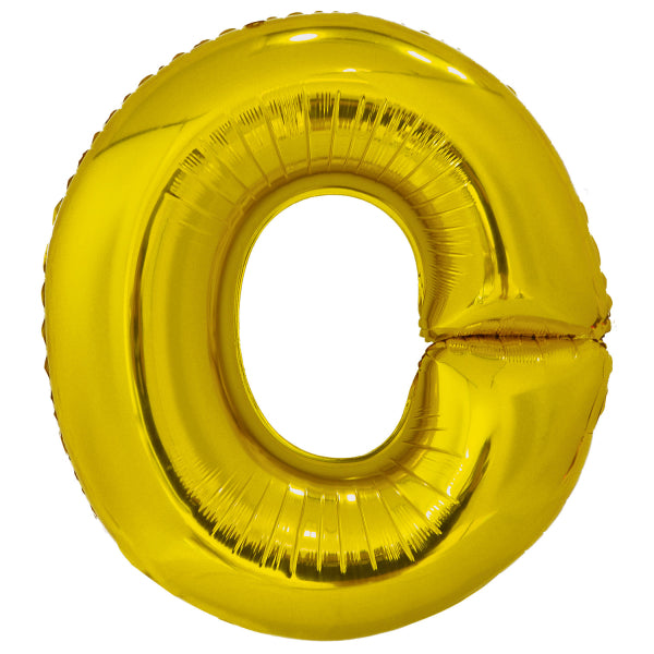Ballon lettre O doré (86 cm)