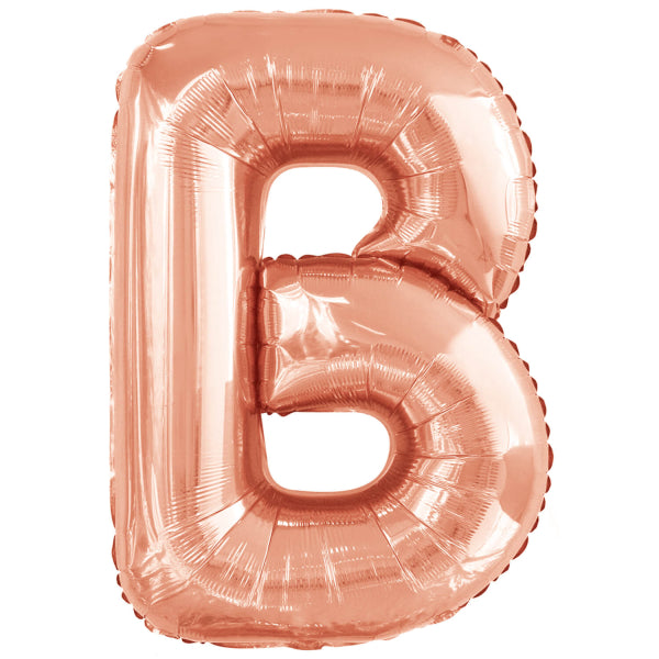 Ballon lettre B rose gold (86 cm)