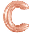 Ballon lettre C rose gold (86 cm)