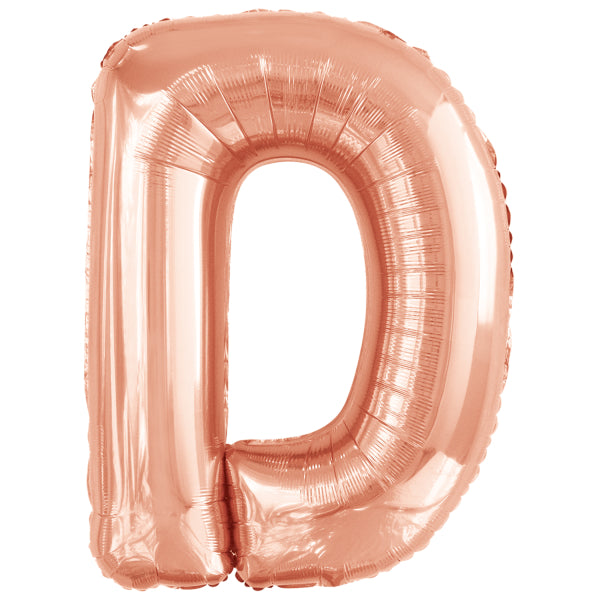 Ballon lettre D rose gold (86 cm)