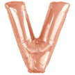 Ballon lettre V rose gold (86 cm)