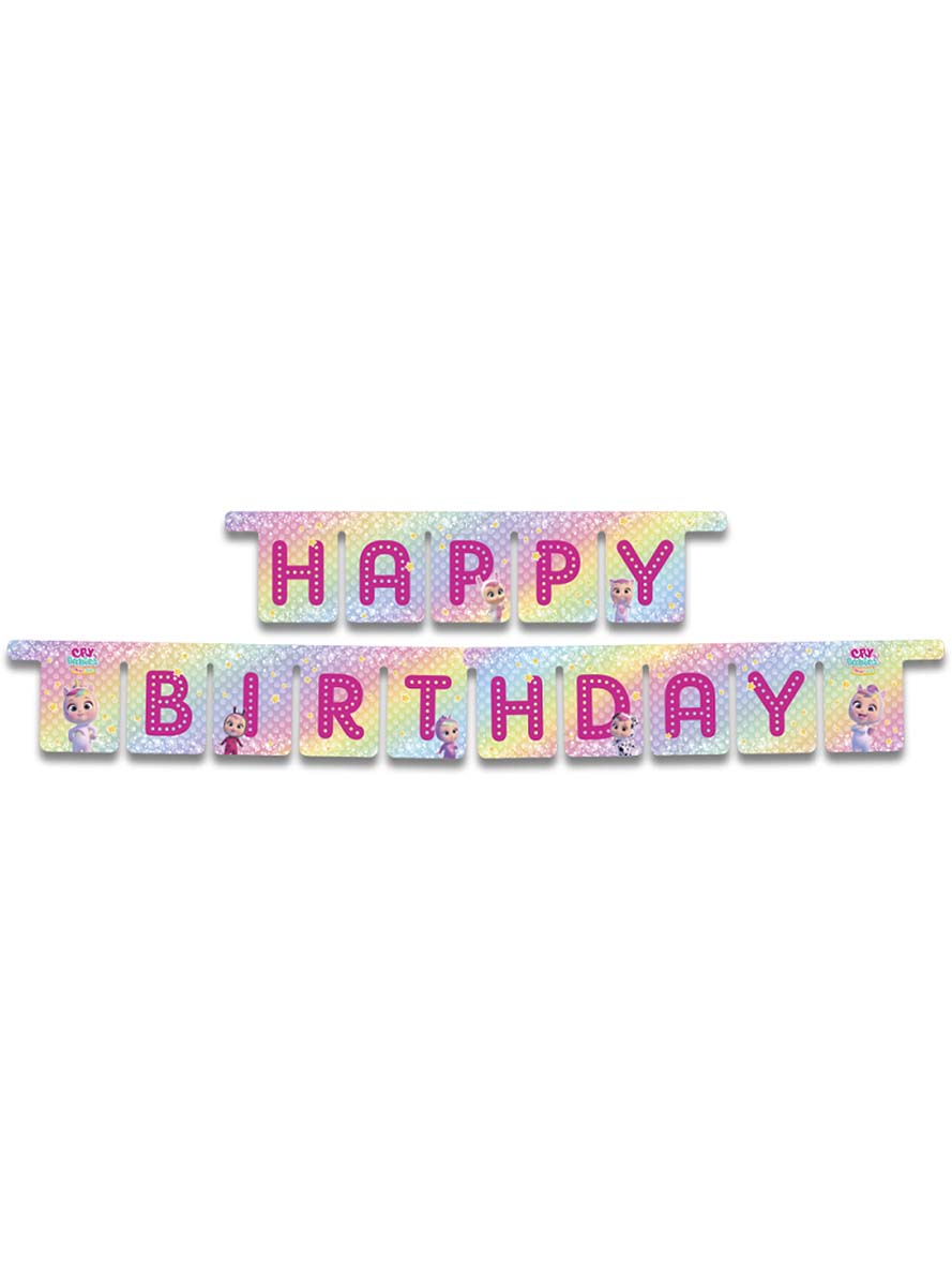 Guirlande Happy Birthday Cry Babies