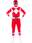 Costume Power Ranger rouge seconde peau