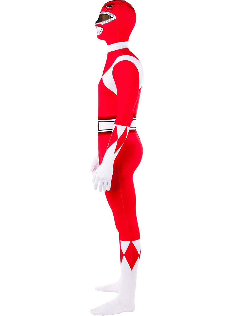 Costume Power Ranger rouge seconde peau
