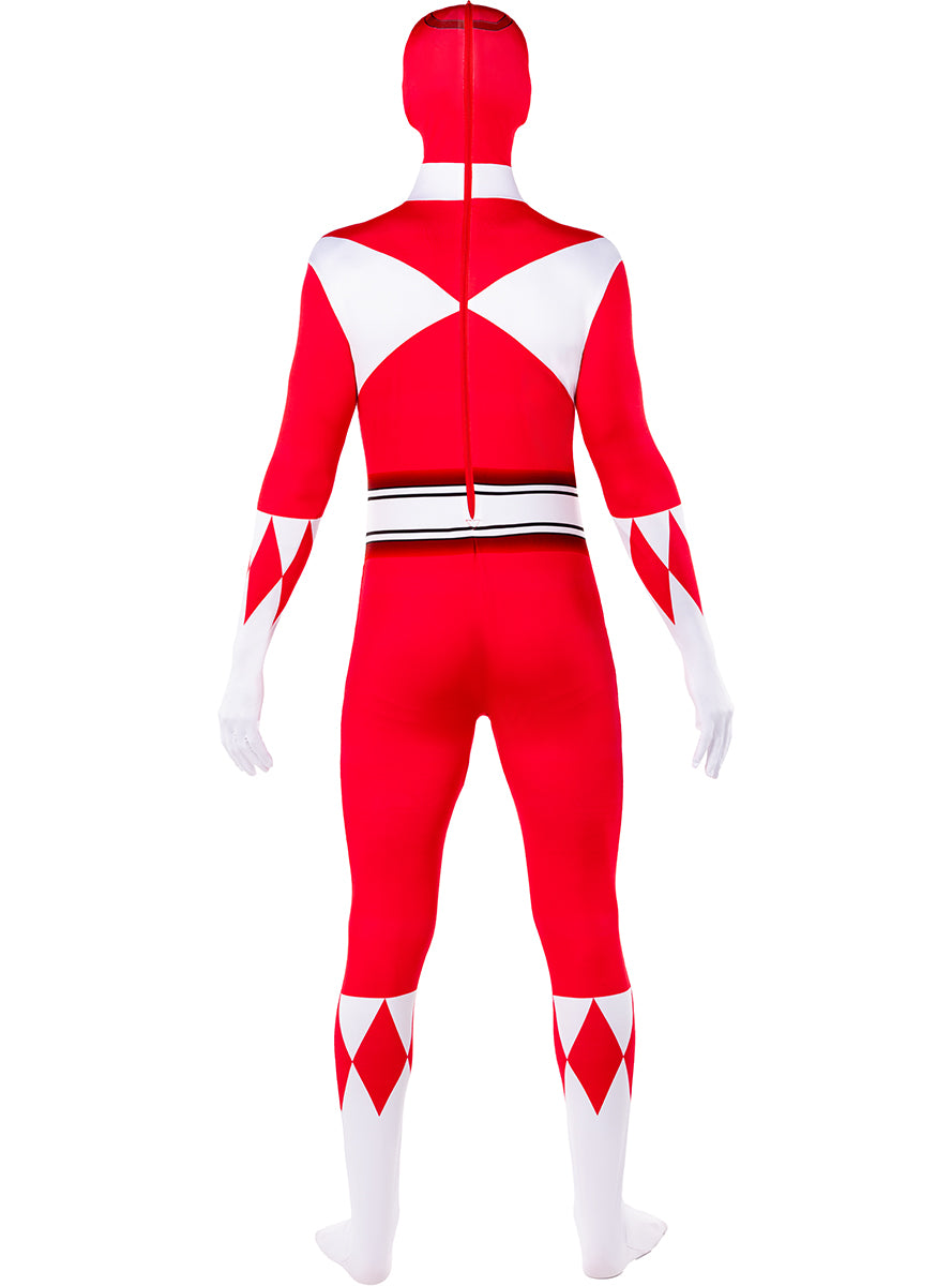 Costume Power Ranger rouge seconde peau