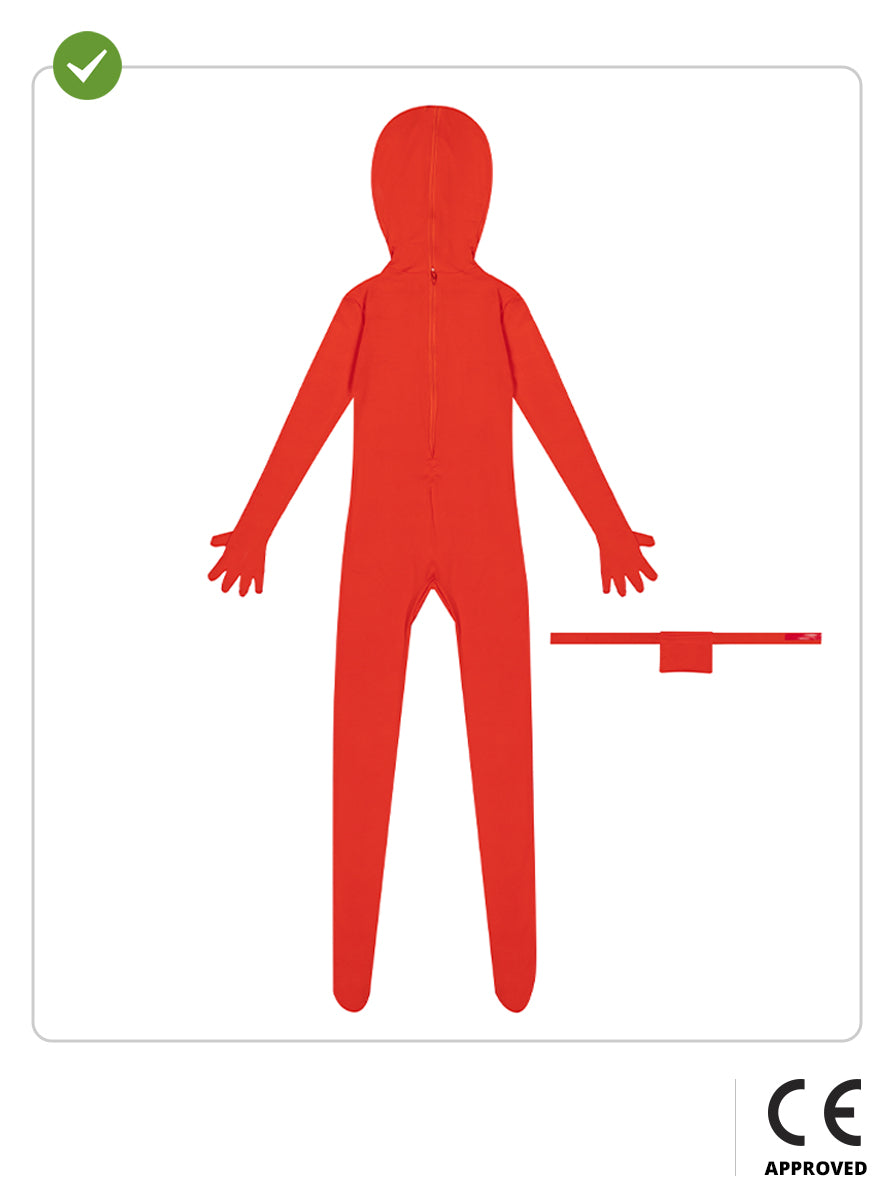 Déguisement seconde peau rouge enfant