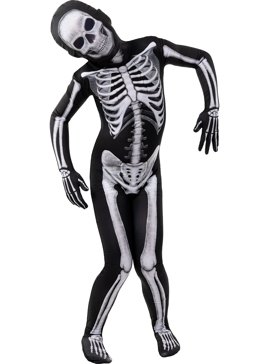 Costume squelette seconde peau pour enfants