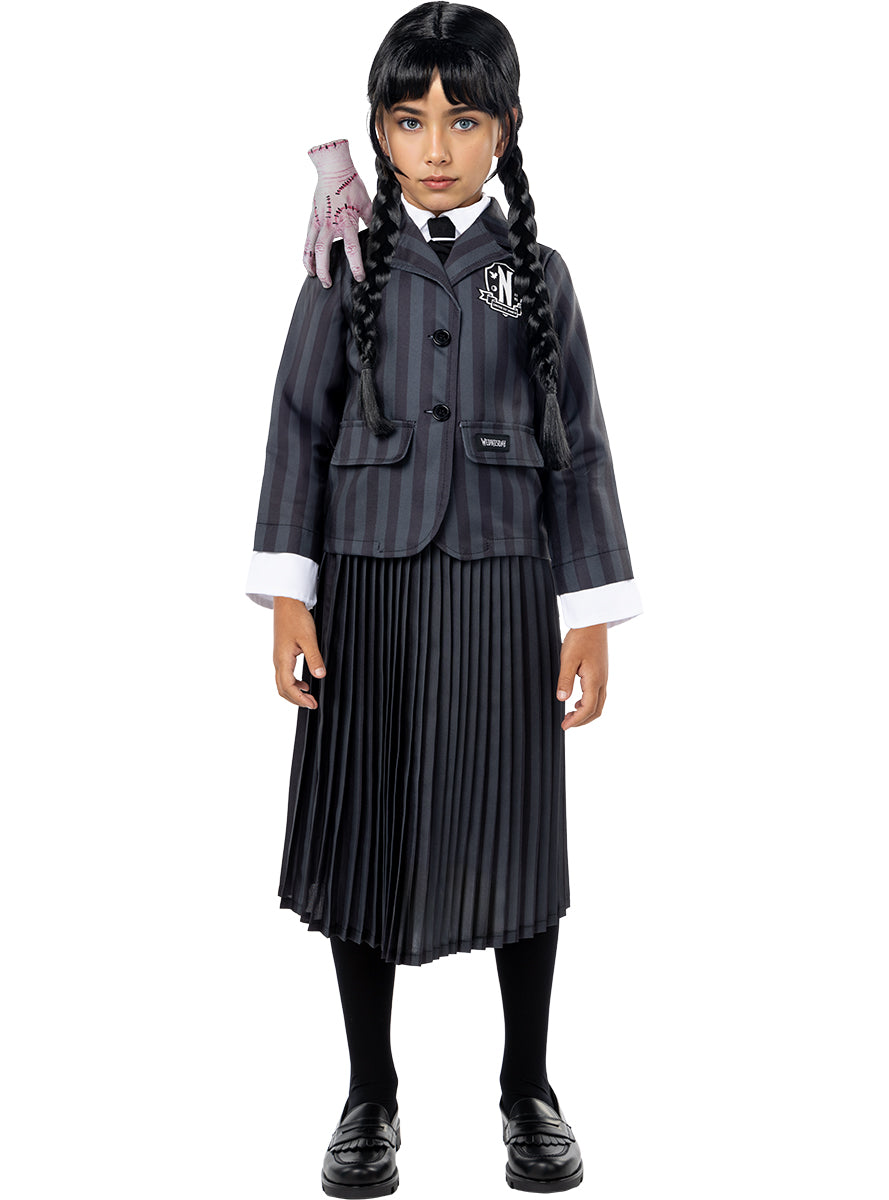 Déguisement uniforme Mercredi Addams pour fille - Officiel Netflix