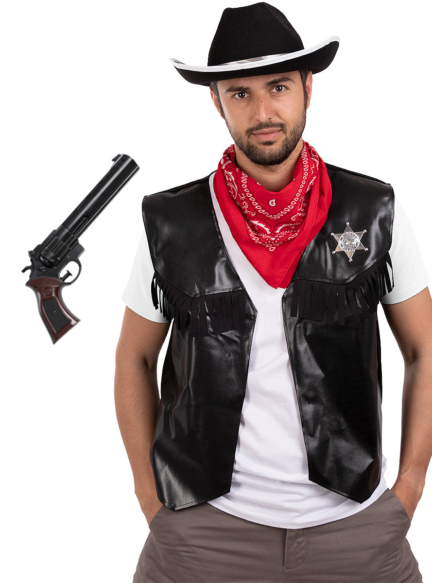 Kit cowboy homme avec arme
