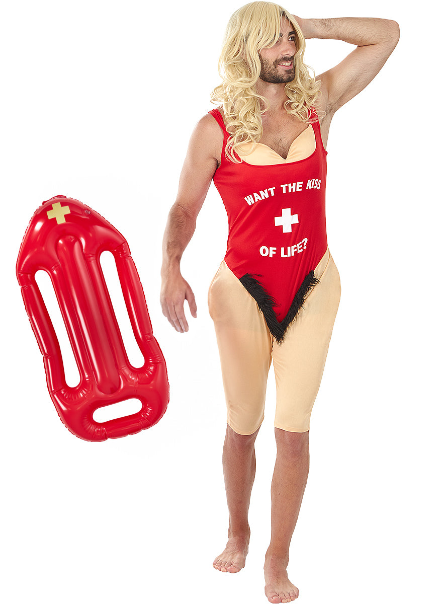 Déguisement baywatch homme avec bouée