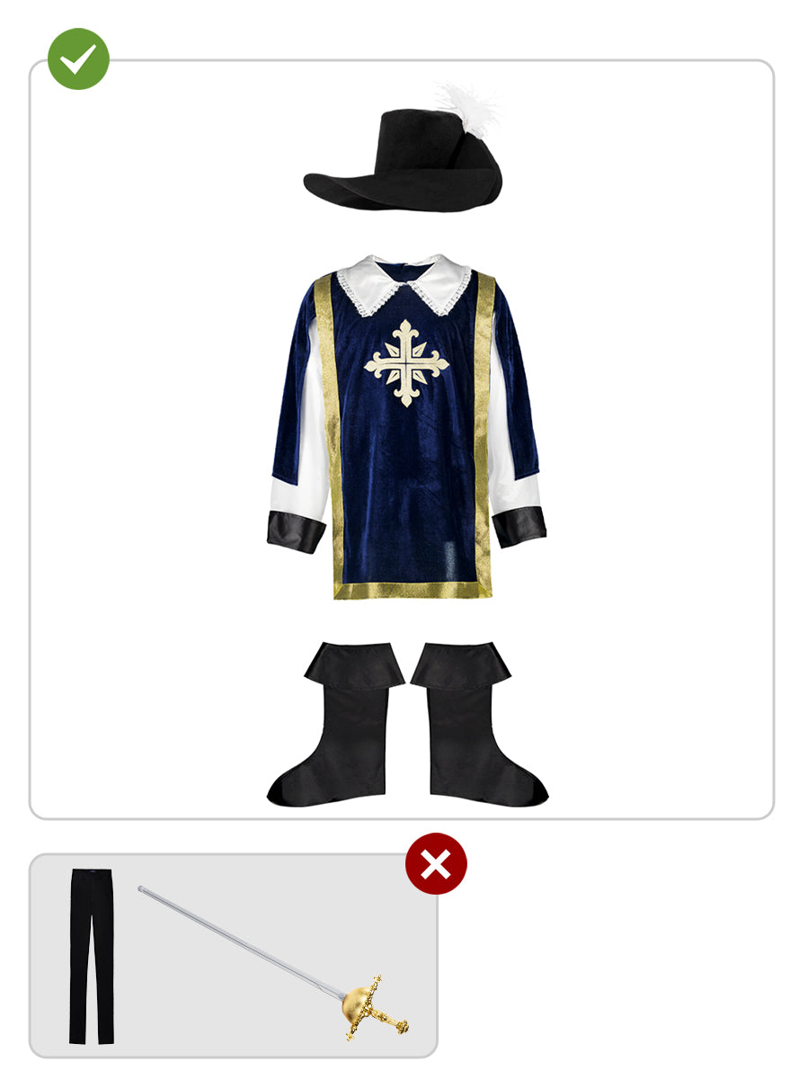 Déguisement de mousquetaire pour homme