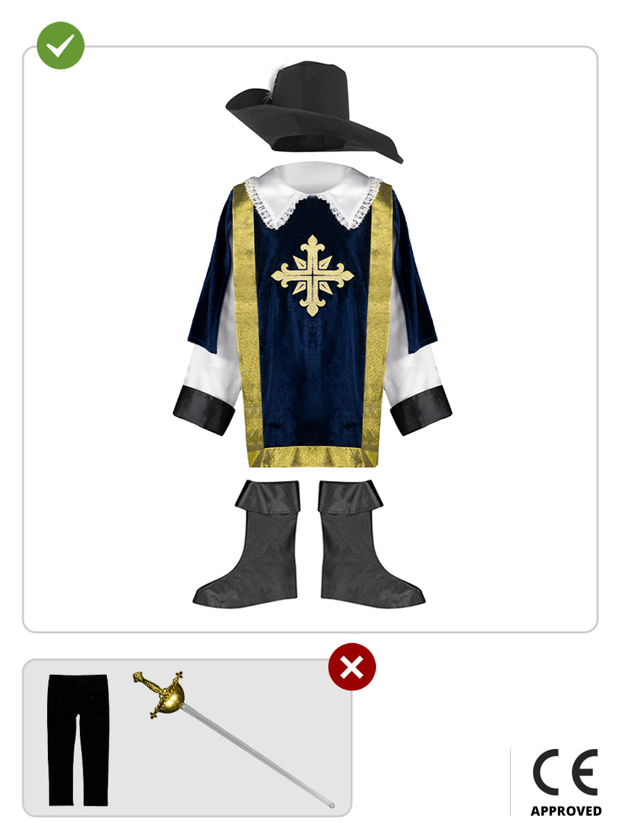 Costume de mousquetaire pour garçon