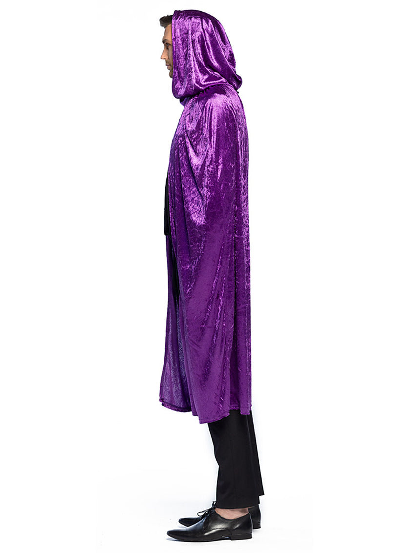 Cape violette à capuche adulte