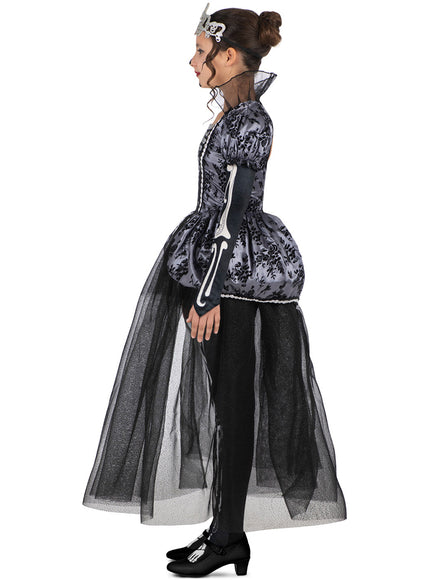 Déguisement reine squelette fille