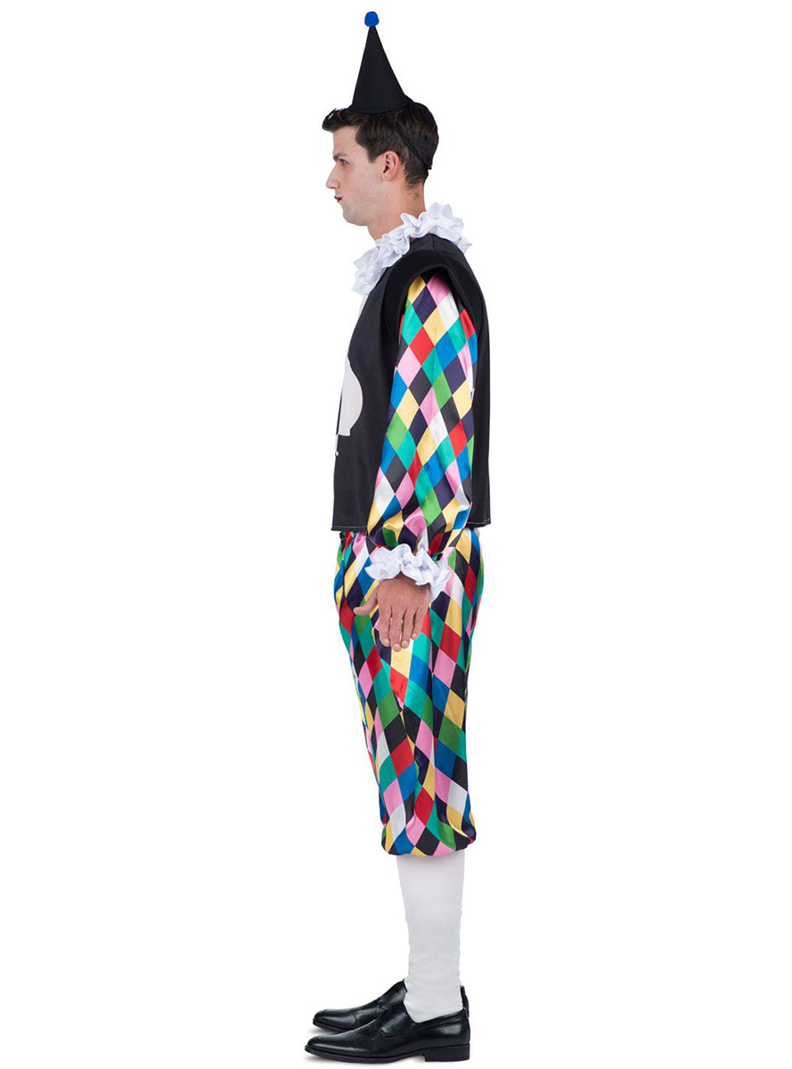 Déguisement arlequin coloré homme